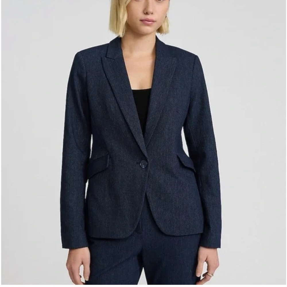 Express Dark Blue Women's Blazer & Pants Set